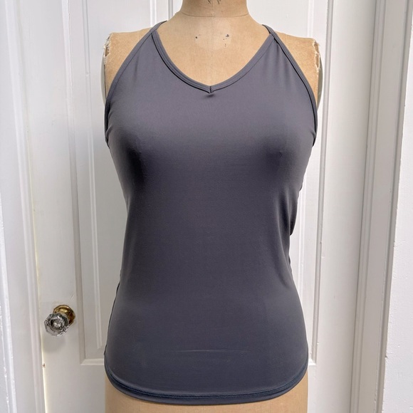 Senita Athletics Tops - Womens Senita Athletic Wear Gray Workout Biking/ Spinning/ Yoga Tank Top Size M